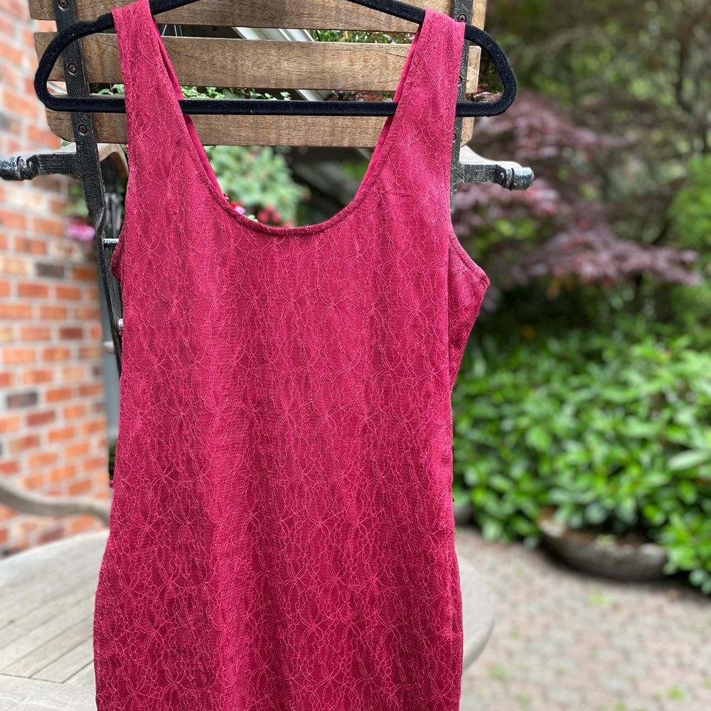 Bar III Lace Red Dress